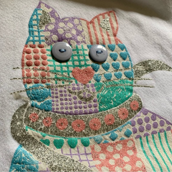 v i n t a g e :: Slouchy Cute Grandma Core Cat Lady Sweater - Picture 7 of 11